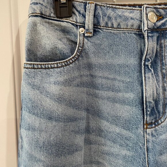 Gianni Bini Mariposa Denim Wide Leg Medium wash Jeans Womens Size 28 NWOT - Picture 3 of 6